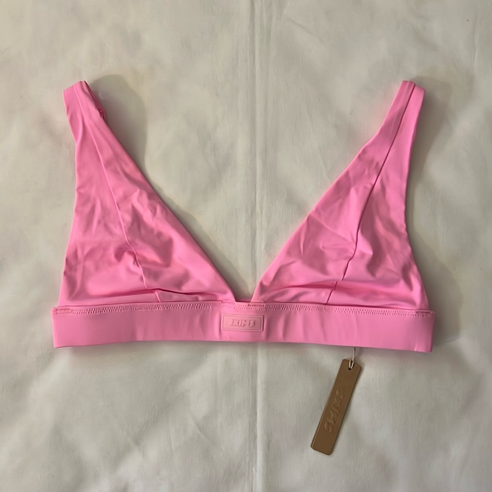 SKIMS SWIM PLUNGE BIKINI TOP